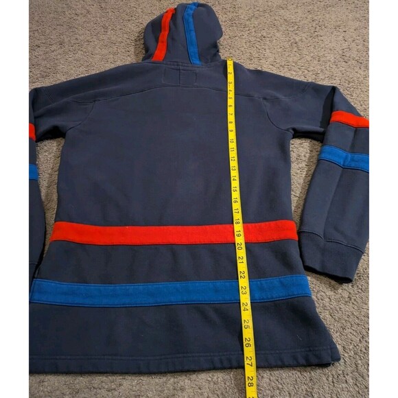 RARE CCM Vintage Jersey Lace Drawstring Pullover Logo Hoodie Men's Small - Picture 5 of 5